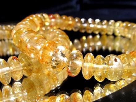 ゴールデントパーズ ライモナイト ブレスレット 11月の誕生石 Topaz 黄玉