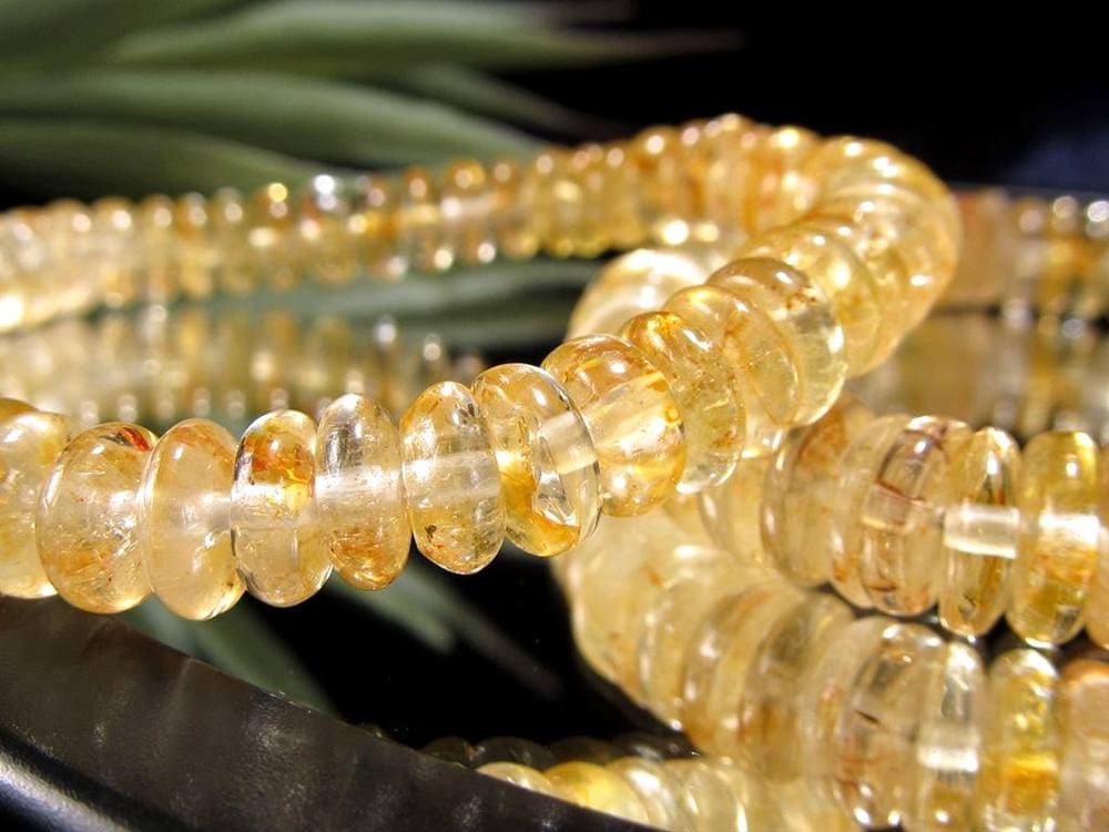ゴールデントパーズ ライモナイト ブレスレット 11月の誕生石 Topaz 黄玉