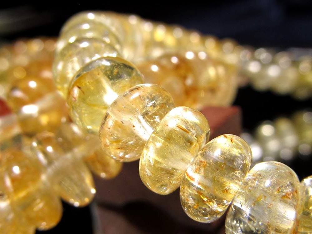 ゴールデントパーズ ライモナイト ブレスレット 11月の誕生石 Topaz 黄玉