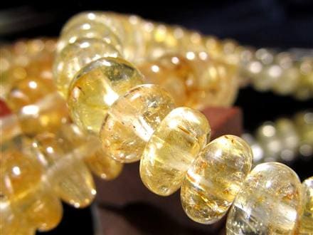 ゴールデントパーズ ライモナイト ブレスレット 11月の誕生石 Topaz 黄玉