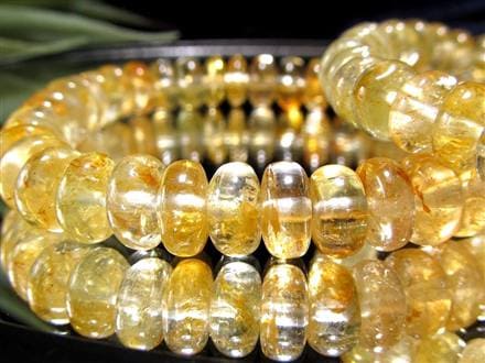 ゴールデントパーズ ライモナイト ブレスレット 11月の誕生石 Topaz 黄玉