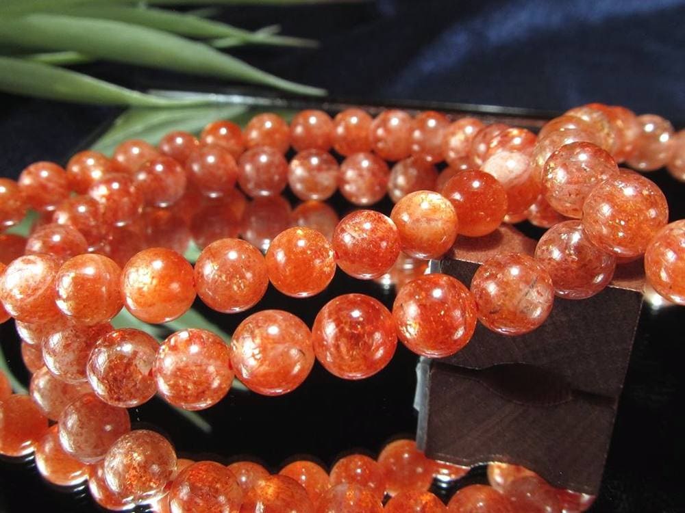 サンストーン 日長石 ブレスレット アベンチュレッセンス ヘリオライト