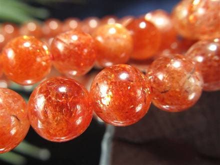 サンストーン 日長石 ブレスレット アベンチュレッセンス ヘリオライト