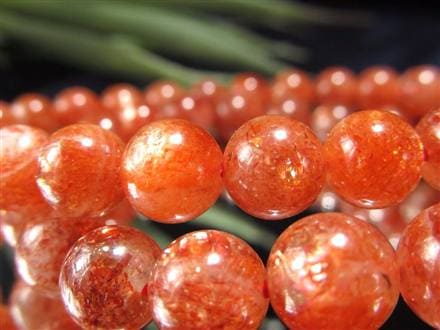 サンストーン 日長石 ブレスレット アベンチュレッセンス ヘリオライト