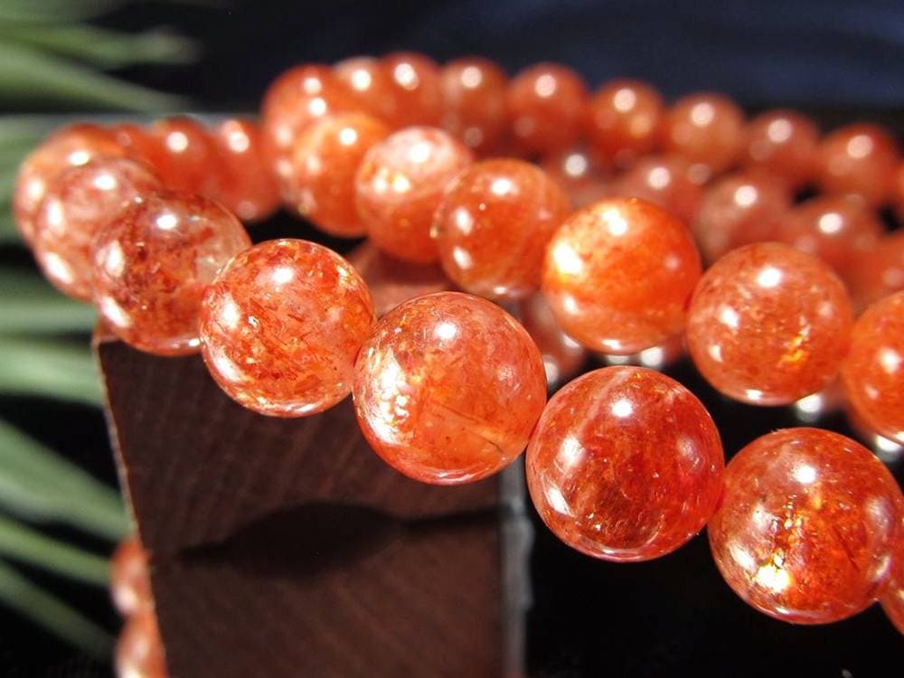 サンストーン 日長石 ブレスレット アベンチュレッセンス ヘリオライト