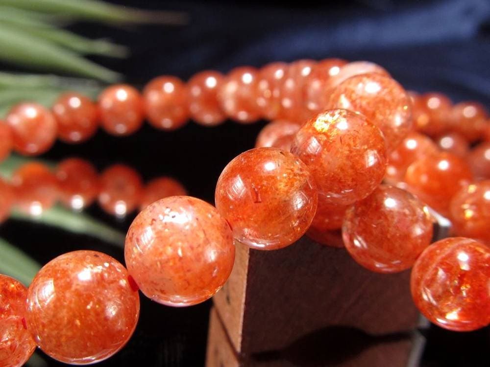 サンストーン 日長石 ブレスレット アベンチュレッセンス ヘリオライト