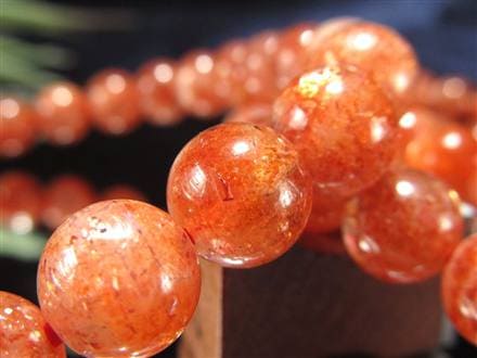 サンストーン 日長石 ブレスレット アベンチュレッセンス ヘリオライト