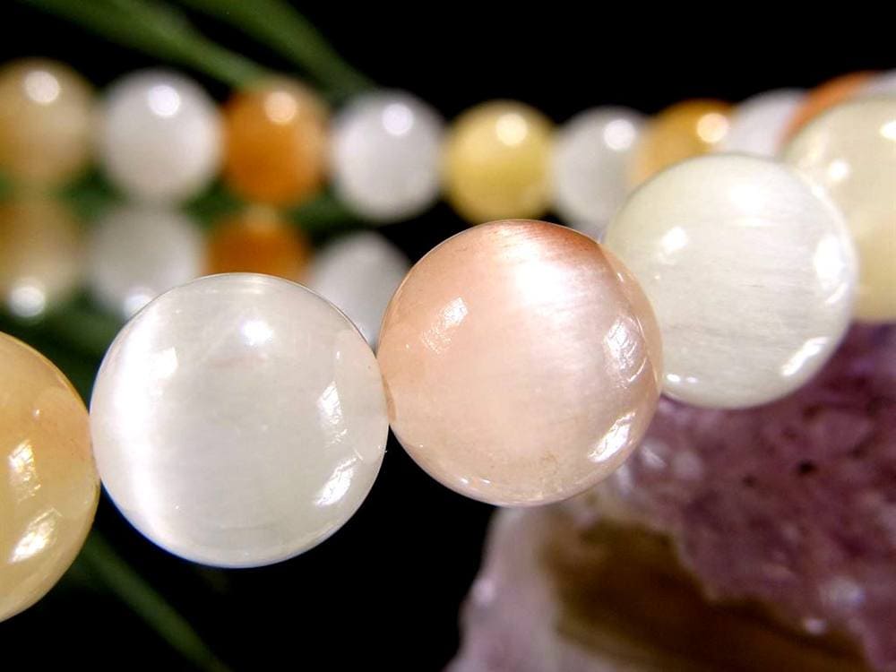 サゲニティッククォーツ ブレスレット キャッツアイ ルチルクォーツ ラビットヘア