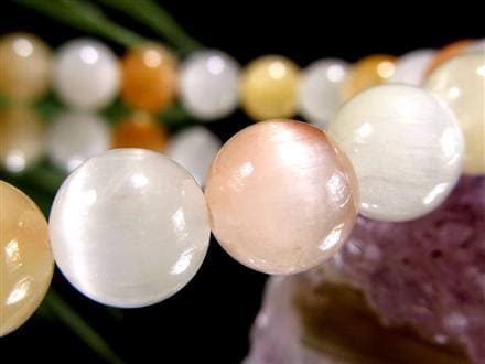 サゲニティッククォーツ ブレスレット キャッツアイ ルチルクォーツ ラビットヘア