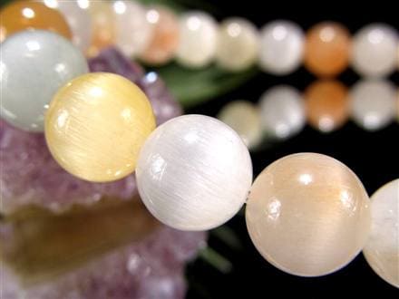 サゲニティッククォーツ ブレスレット キャッツアイ ルチルクォーツ ラビットヘア