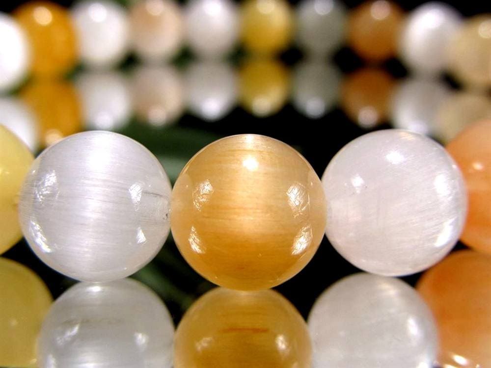 サゲニティッククォーツ ブレスレット キャッツアイ ルチルクォーツ ラビットヘア