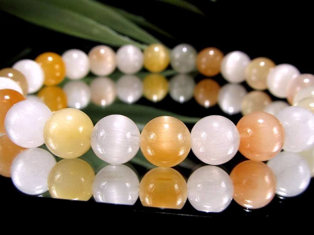 サゲニティッククォーツ ブレスレット キャッツアイ ルチルクォーツ ラビットヘア