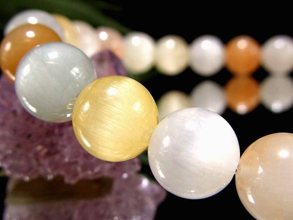 サゲニティッククォーツ ブレスレット キャッツアイ ルチルクォーツ ラビットヘア