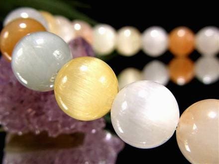 サゲニティッククォーツ ブレスレット キャッツアイ ルチルクォーツ ラビットヘア