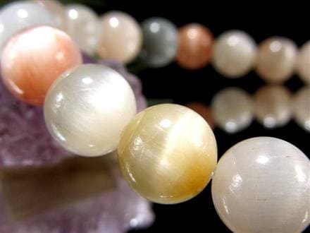 サゲニティッククォーツ ブレスレット キャッツアイ ルチルクォーツ ラビットヘア