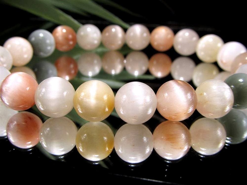 サゲニティッククォーツ ブレスレット キャッツアイ ルチルクォーツ ラビットヘア