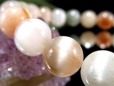 サゲニティッククォーツ ブレスレット キャッツアイ ルチルクォーツ ラビットヘア