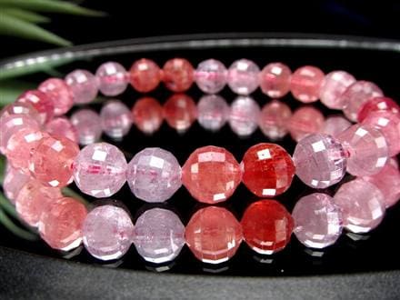 ブレスレット 多面カット デザイン 天然石 シンプル