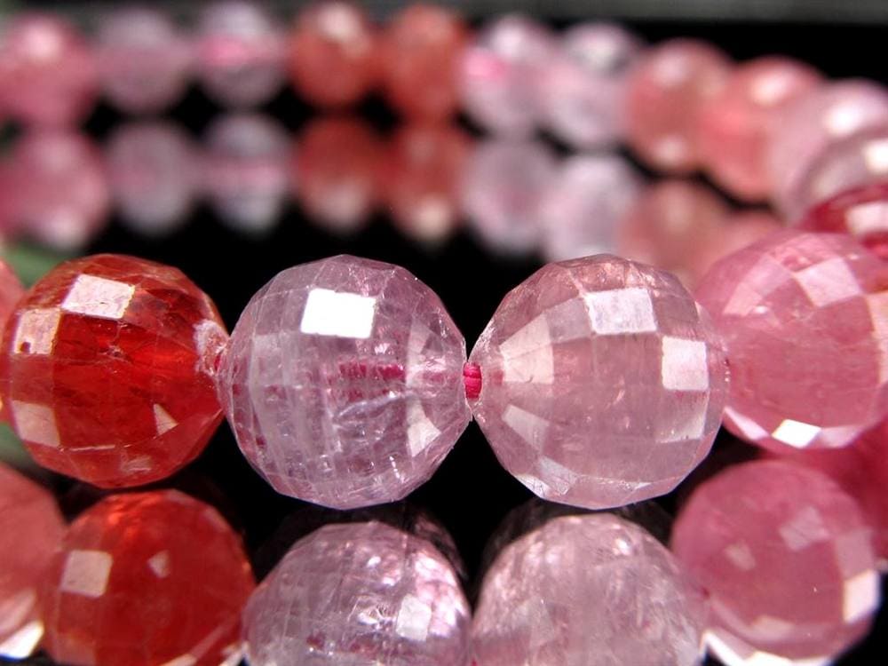 ブレスレット 多面カット デザイン 天然石 シンプル