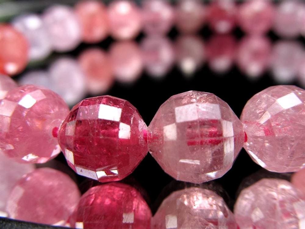 ブレスレット 多面カット デザイン 天然石 シンプル