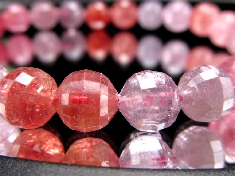 ブレスレット 多面カット デザイン 天然石 シンプル