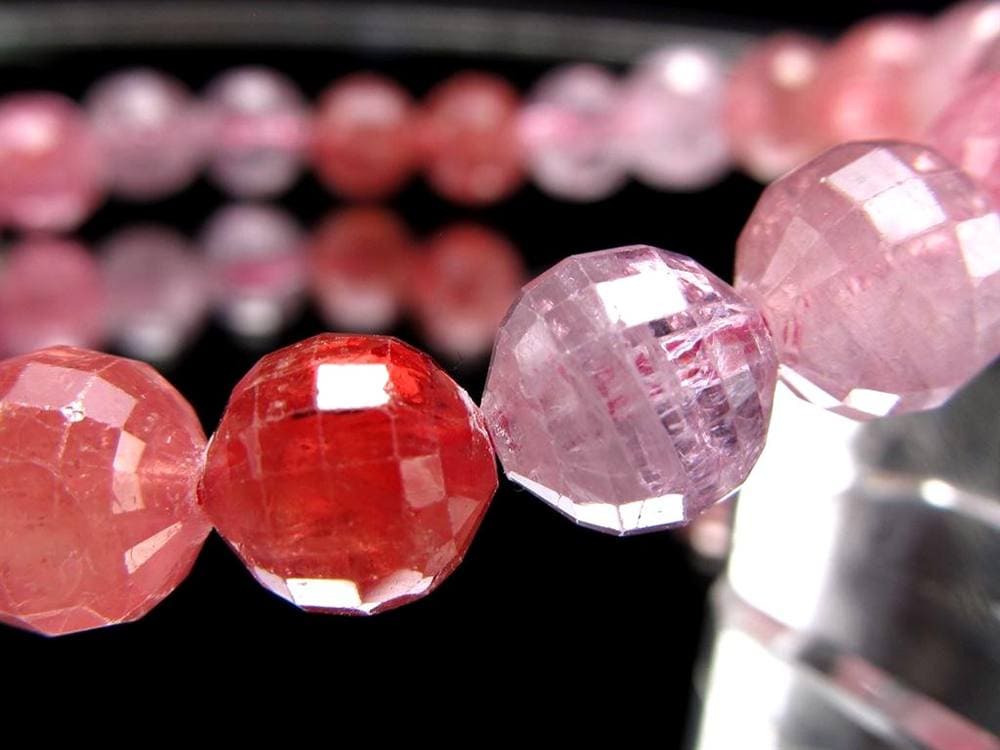 ブレスレット 多面カット デザイン 天然石 シンプル