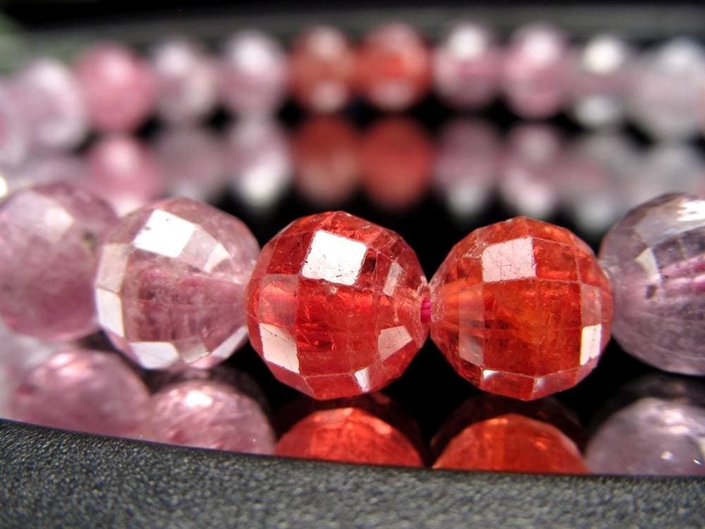 ブレスレット 多面カット デザイン 天然石 シンプル