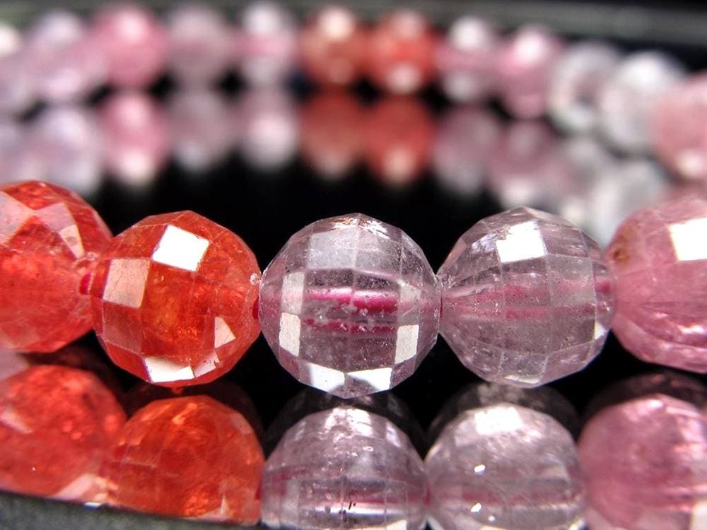 ブレスレット 多面カット デザイン 天然石 シンプル