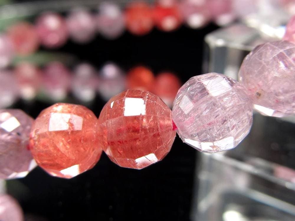 ブレスレット 多面カット デザイン 天然石 シンプル