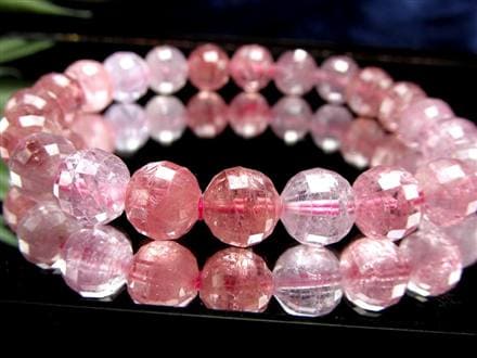 ブレスレット 多面カット デザイン 天然石 シンプル