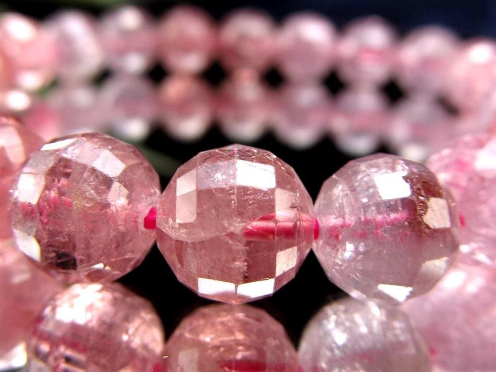 ブレスレット 多面カット デザイン 天然石 シンプル