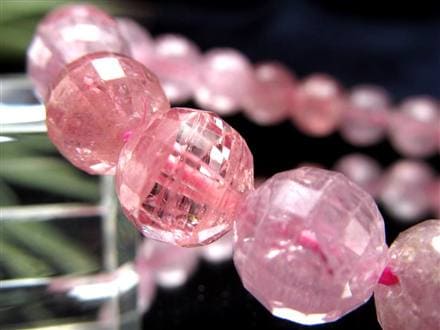 ブレスレット 多面カット デザイン 天然石 シンプル