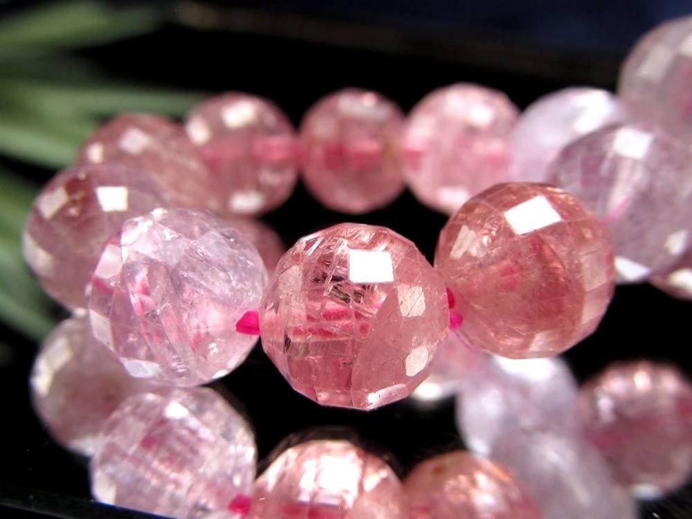 ブレスレット 多面カット デザイン 天然石 シンプル