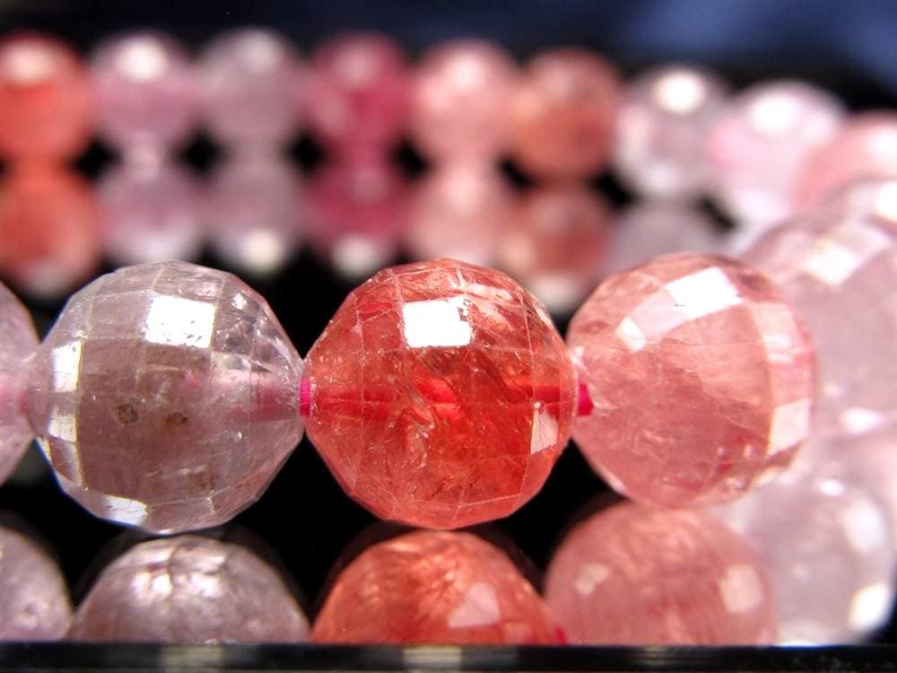 ブレスレット 多面カット デザイン 天然石 シンプル