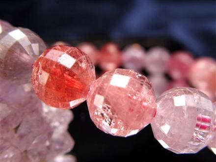 ブレスレット 多面カット デザイン 天然石 シンプル