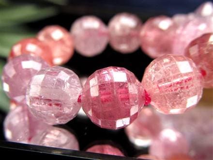 ブレスレット 多面カット デザイン 天然石 シンプル