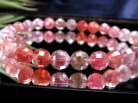 ブレスレット 多面カット デザイン 天然石 シンプル