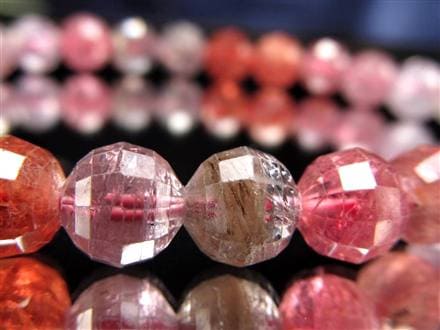 ブレスレット 多面カット デザイン 天然石 シンプル