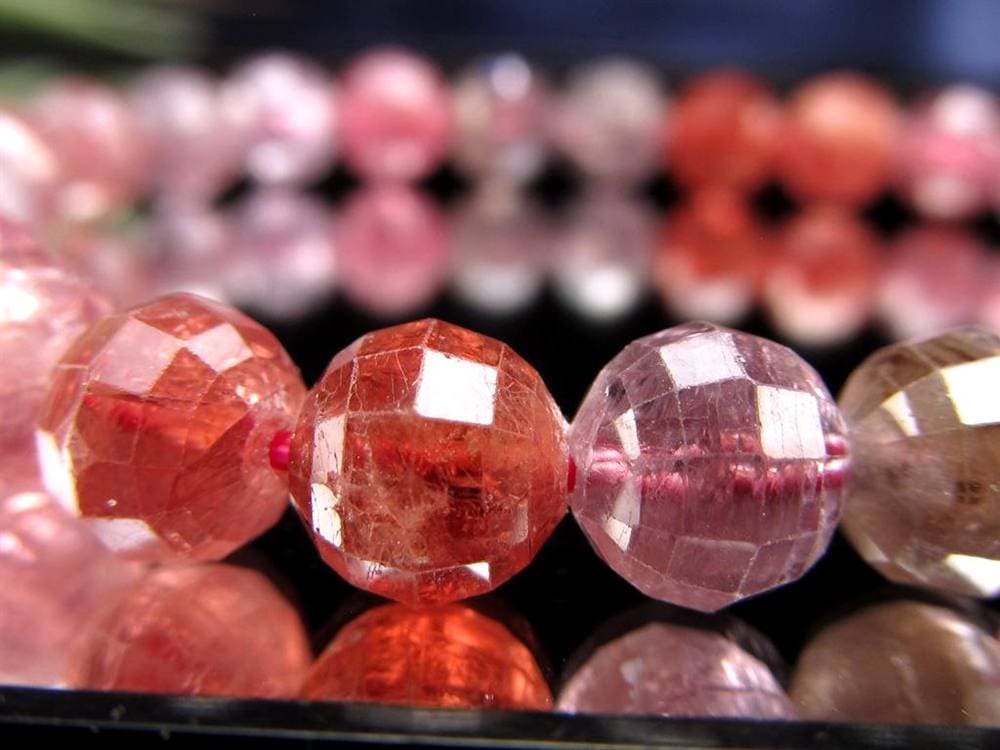 ブレスレット 多面カット デザイン 天然石 シンプル