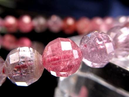 ブレスレット 多面カット デザイン 天然石 シンプル