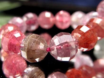 ブレスレット 多面カット デザイン 天然石 シンプル