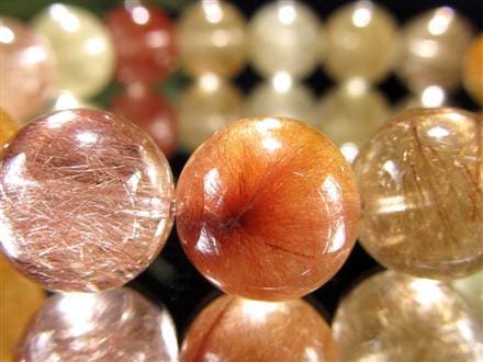 ルチルクォーツ ブレスレット MIXルチル 金紅石入り水晶 ルチレイテッドクォーツ