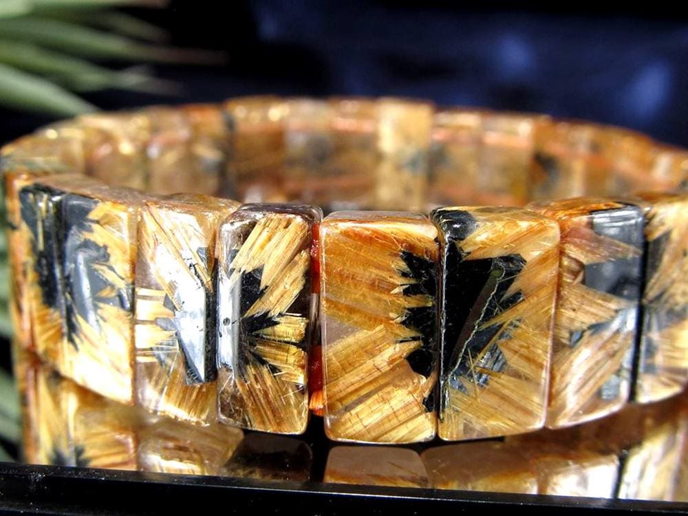 ゴールドルチル バングル タイチンルチル ブレスレット 金運