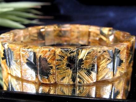 ゴールドルチル バングル タイチンルチル ブレスレット 金運