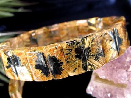 ゴールドルチル バングル タイチンルチル ブレスレット 金運