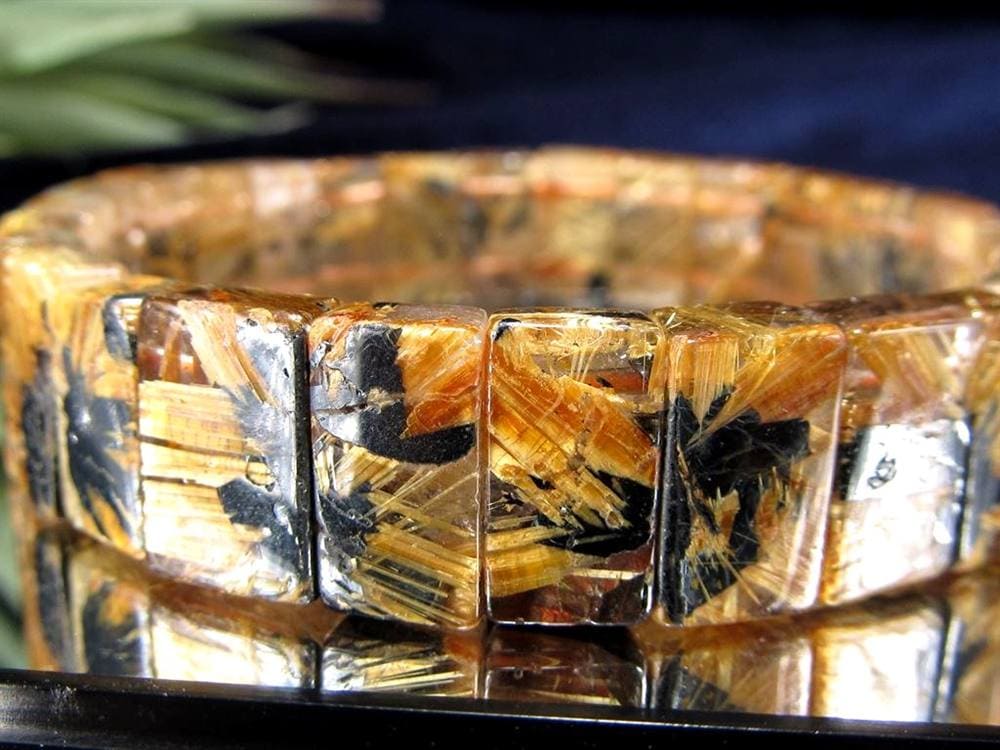 ゴールドルチル バングル タイチンルチル ブレスレット 金運