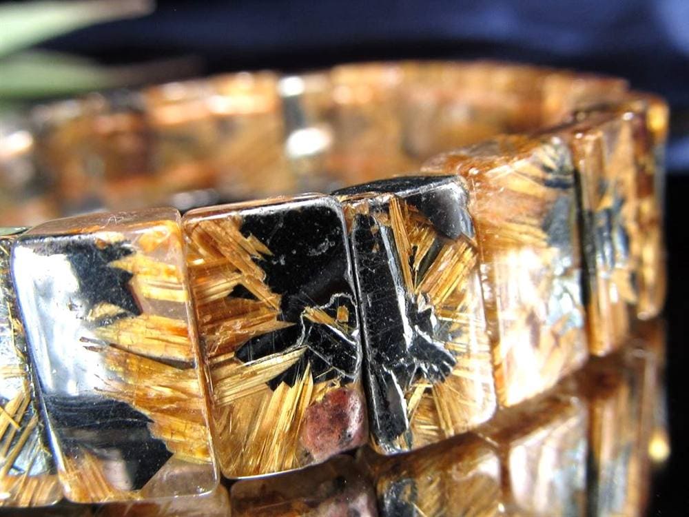 ゴールドルチル バングル タイチンルチル ブレスレット 金運