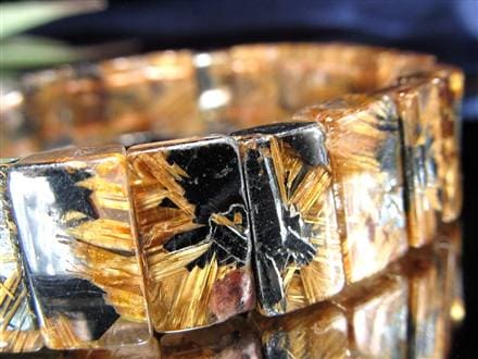 ゴールドルチル バングル タイチンルチル ブレスレット 金運