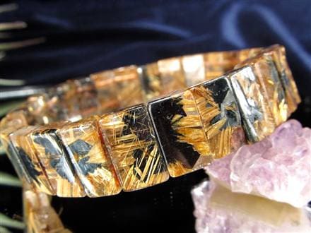 ゴールドルチル バングル タイチンルチル ブレスレット 金運