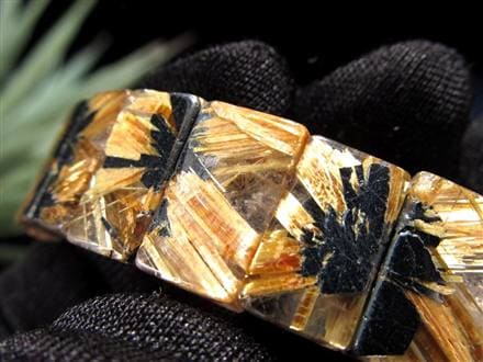 ゴールドルチル バングル タイチンルチル ブレスレット 金運